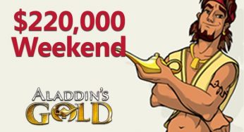ผู้เล่นในคาสิโนของ Aladdin's Gold ได้คะแนน $ 220,000 ในหนึ่งวันหยุดสุดสัปดาห์
